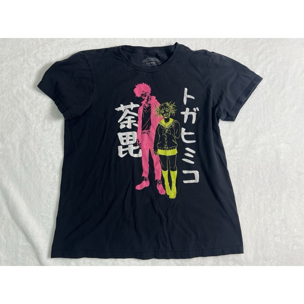 Funimation My Hero Academia Himiko Toga Twice Black Cotton Anime T-Shirt Women S